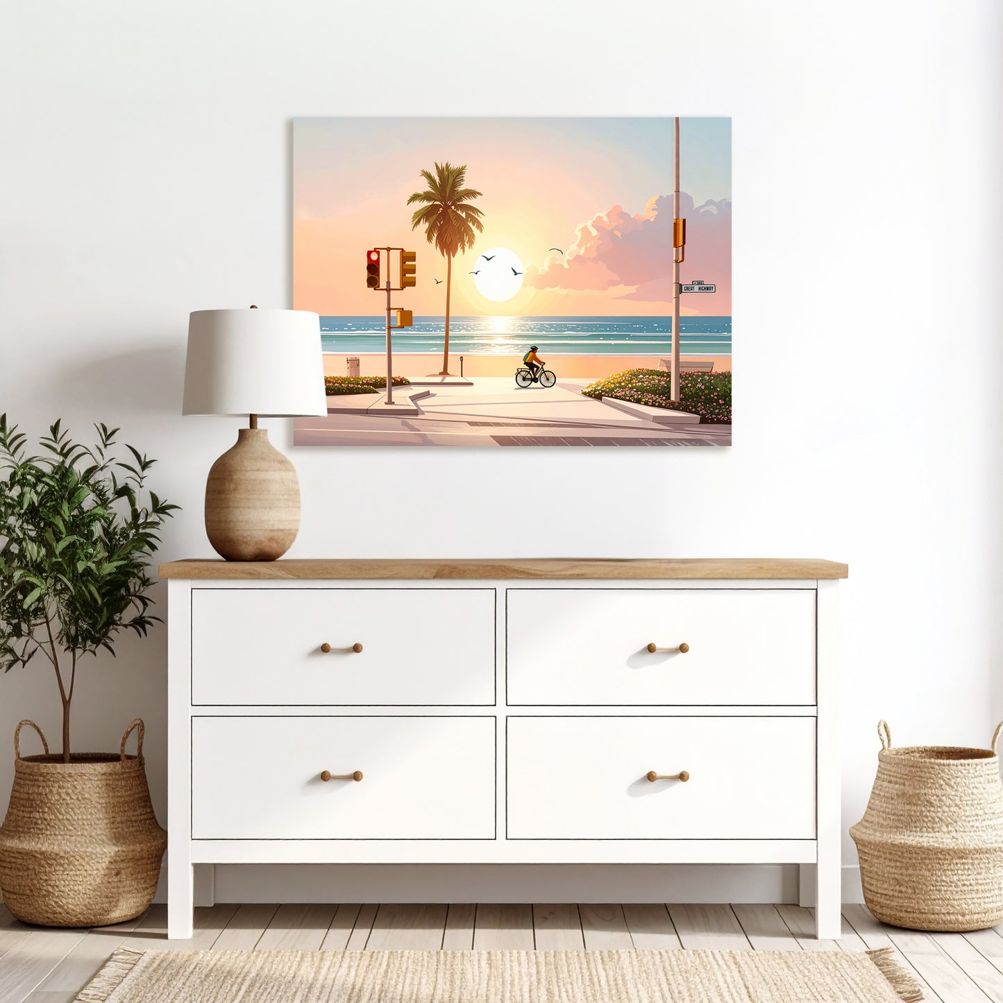 Beachside Highway Canvas