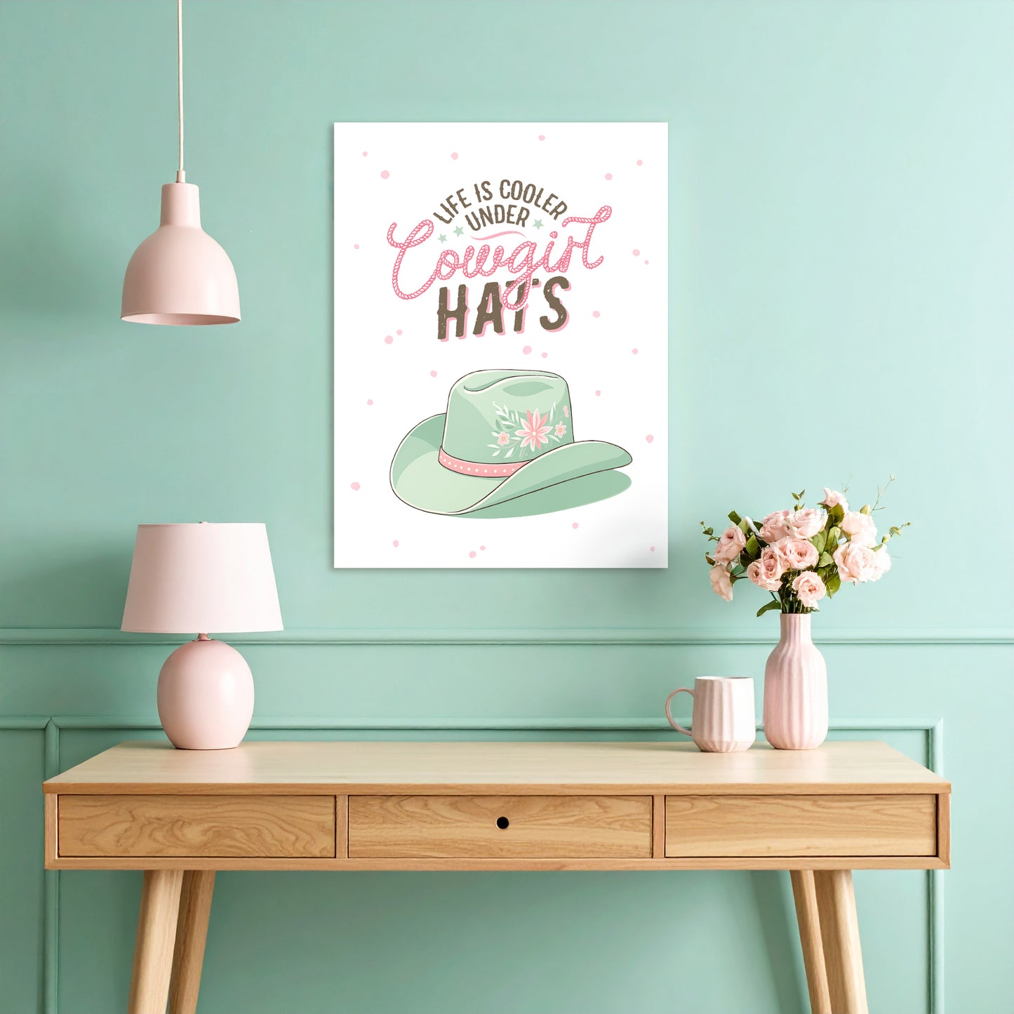 Cowgirl Hat Canvas