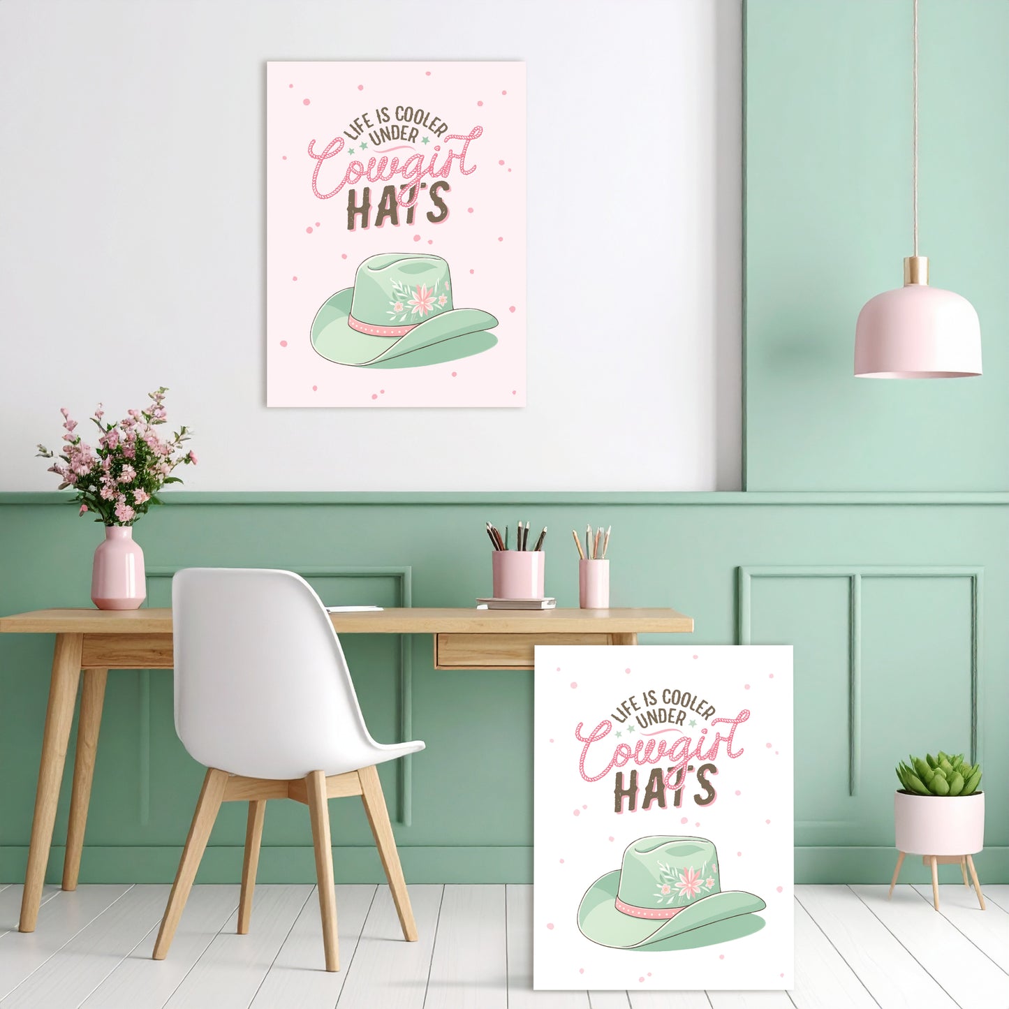 Cowgirl Hat Canvas