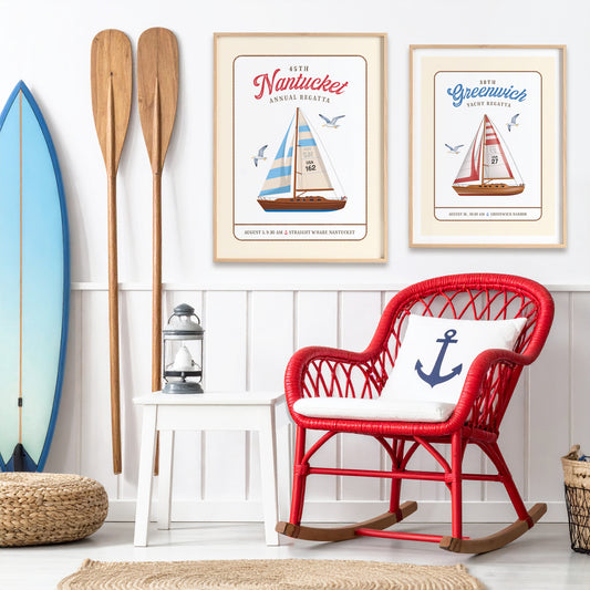 Greenwich Regatta Premium Paper Poster | Unframed