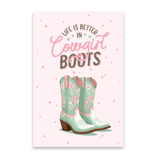 Cowgirl Boots Canvas
