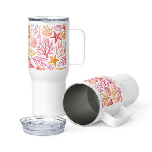 Coral Travel Mug