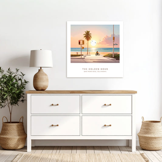Beachside Highway Premium Paper Poster | Unframed