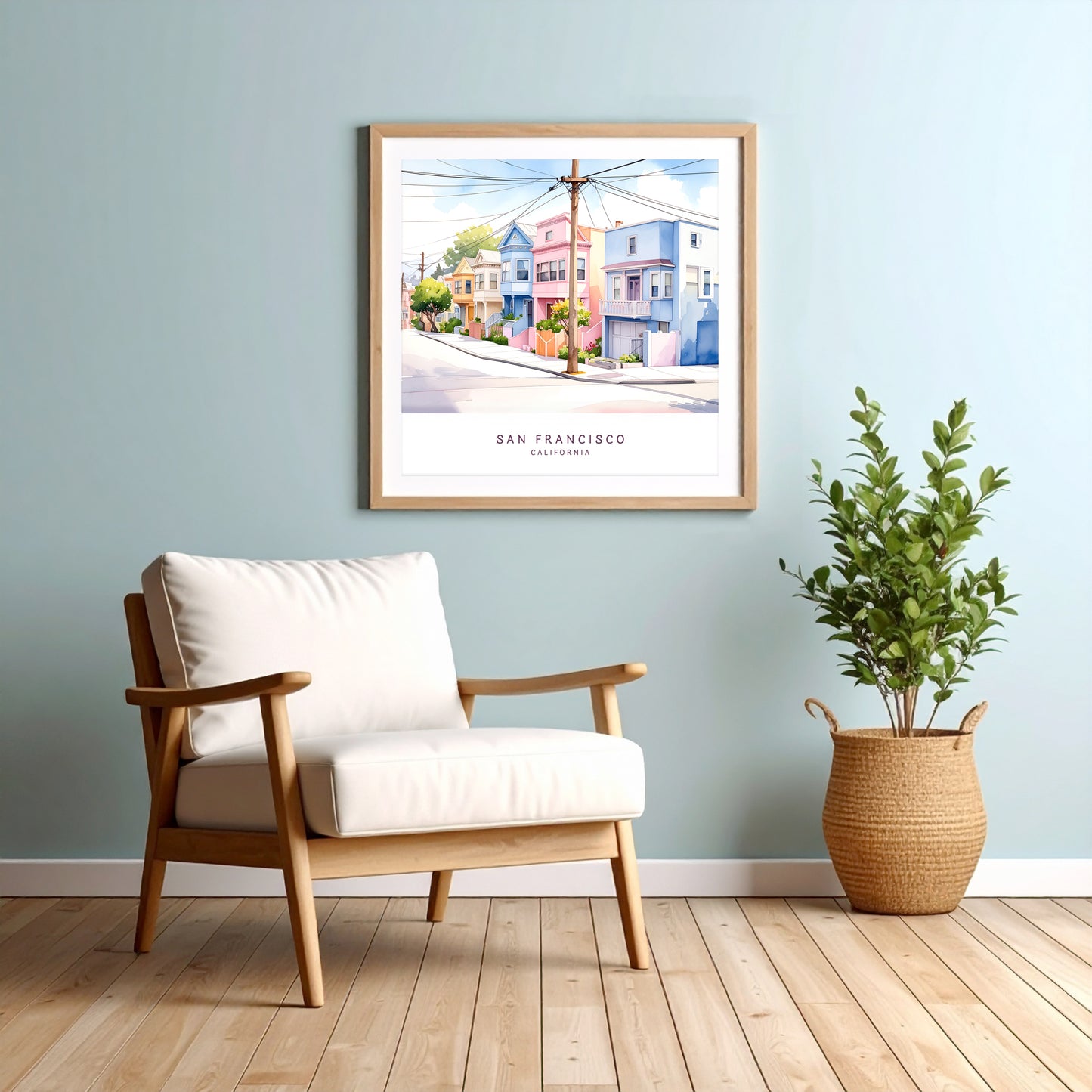 San Francisco Streets Premium Paper Poster | Unframed