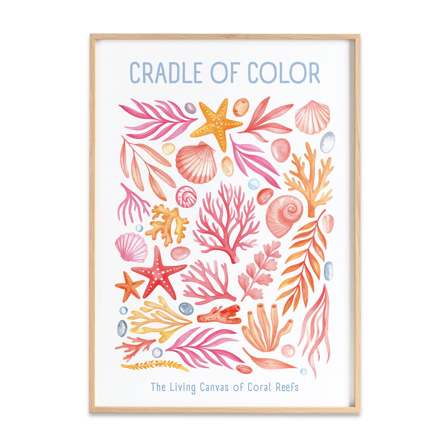 Coral Premium Paper Poster | Framed
