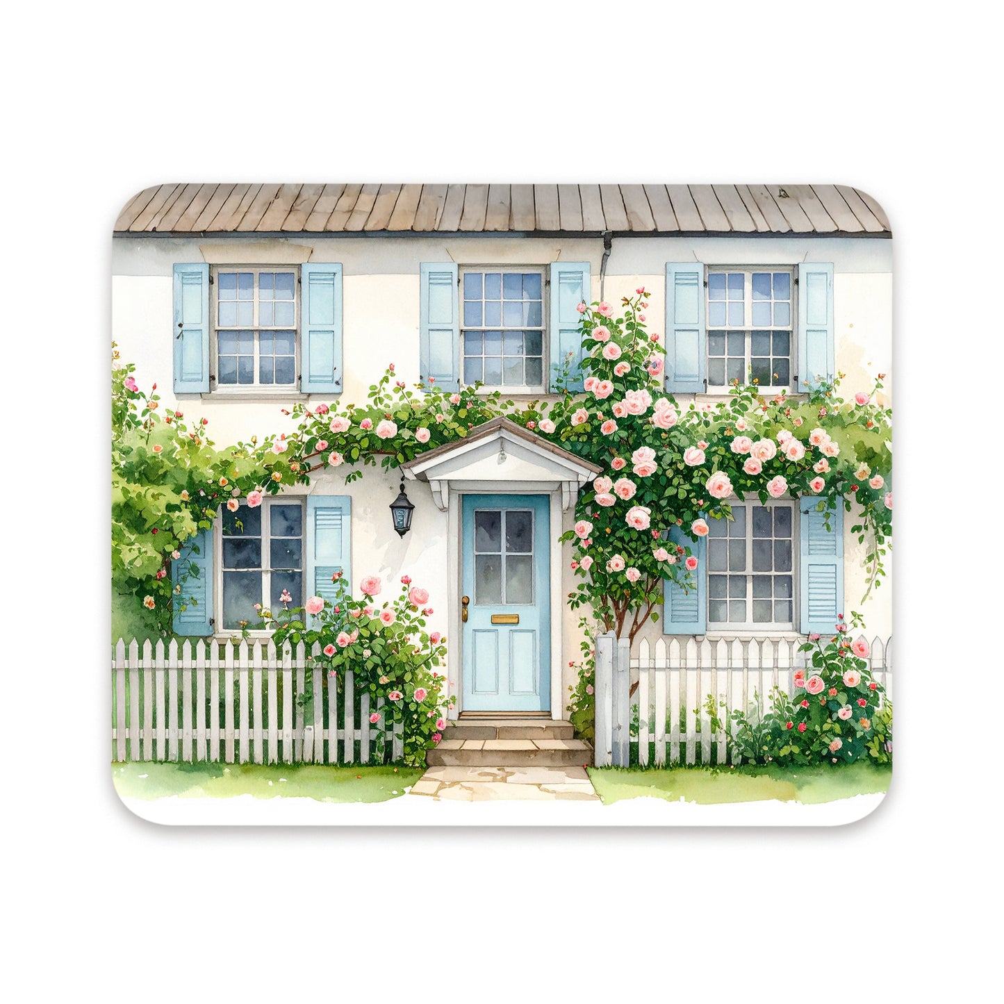 Rose Cottage Mouse Pad
