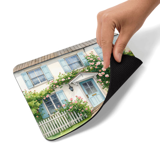 Rose Cottage Mouse Pad