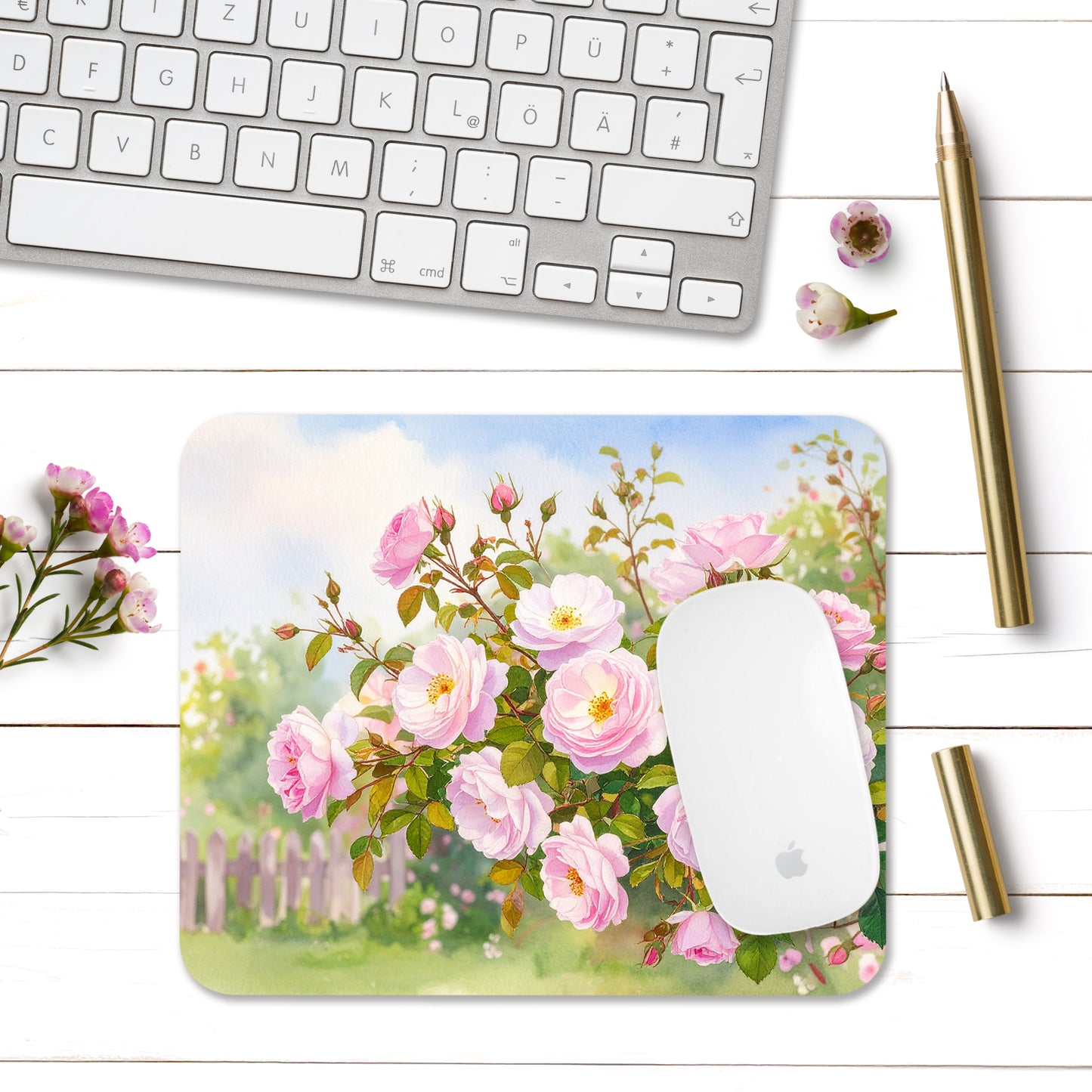 Rose-bush Mouse Pad