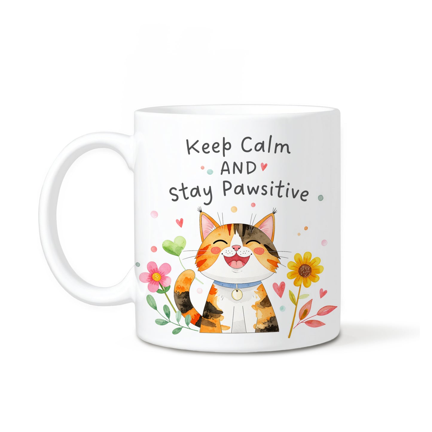 'Keep Calm and Stay Pawsitive' Mug
