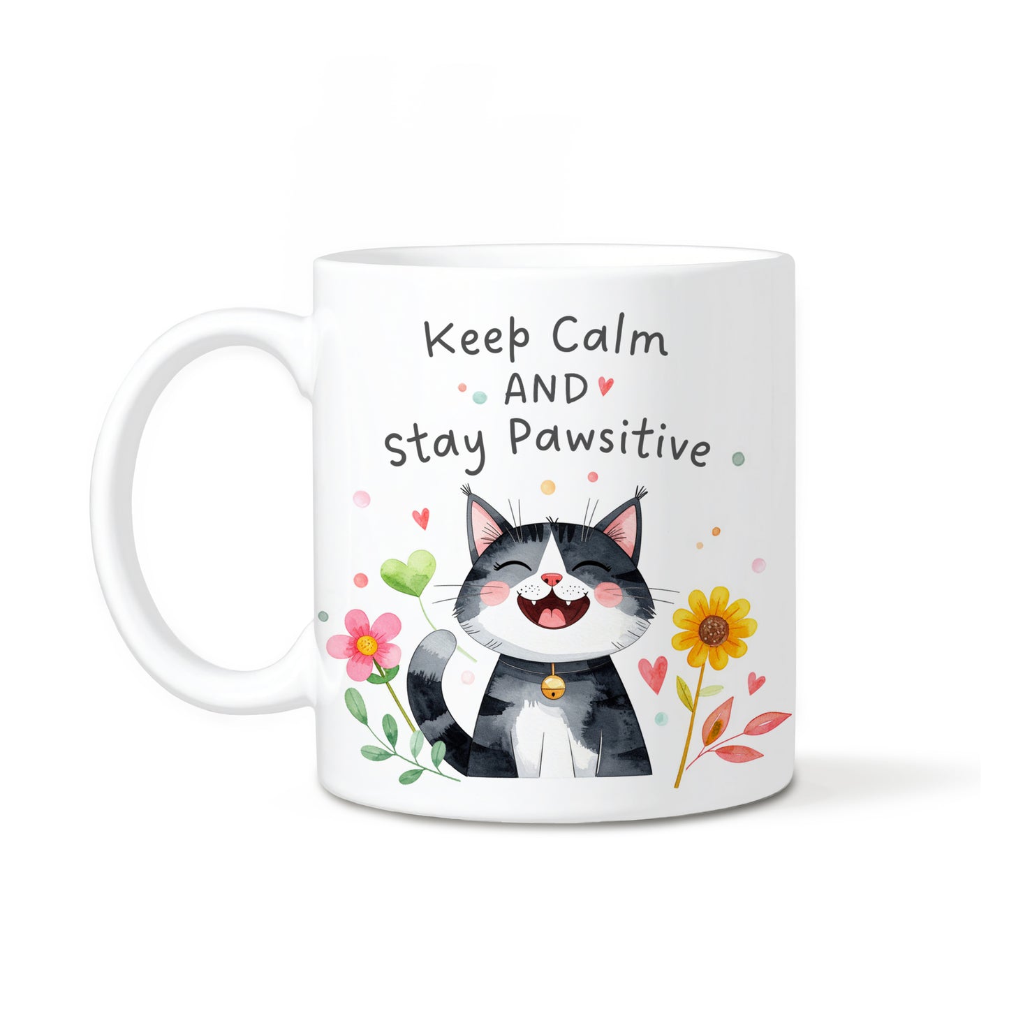 'Keep Calm and Stay Pawsitive' Mug