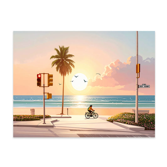 Beachside Highway Canvas