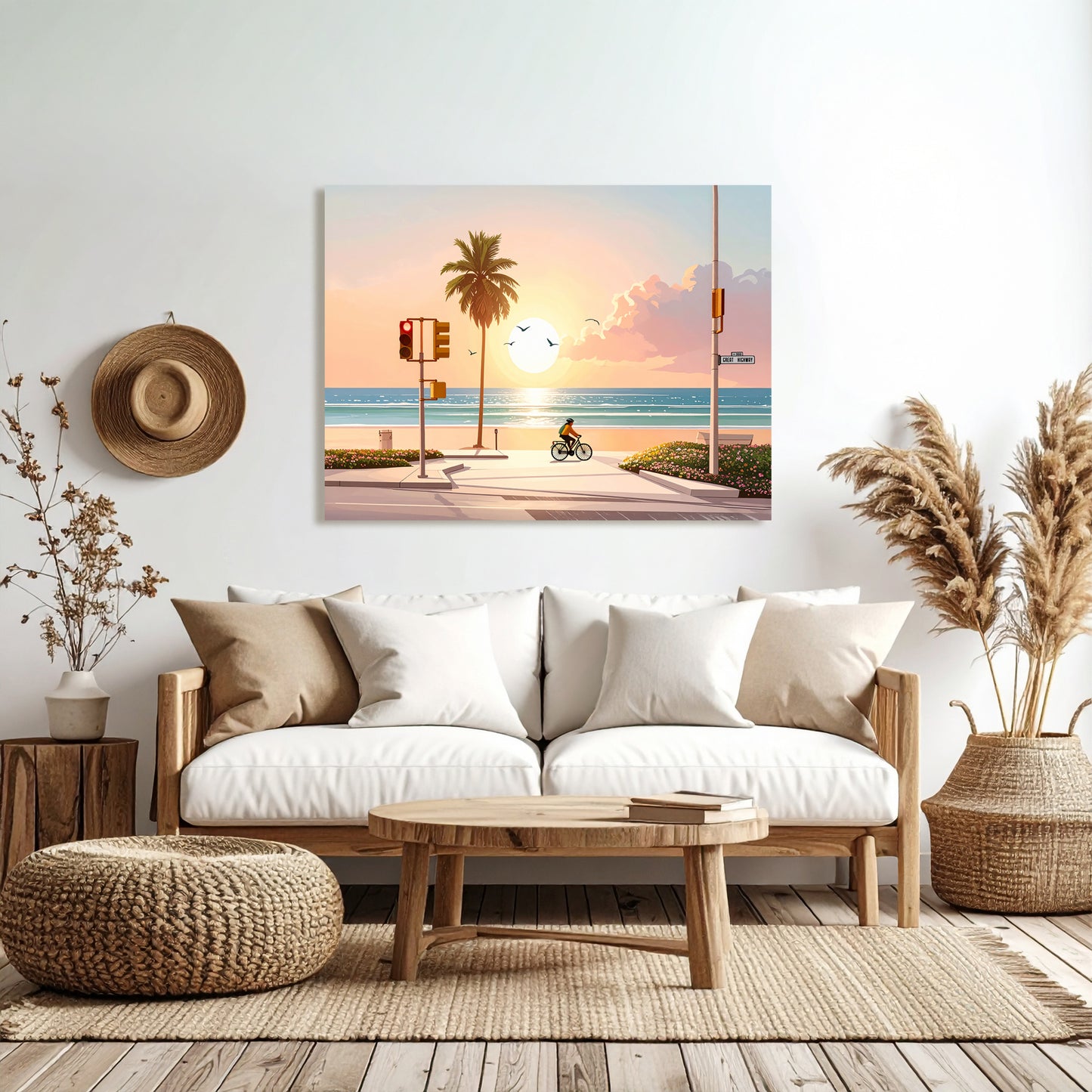 Beachside Highway Canvas