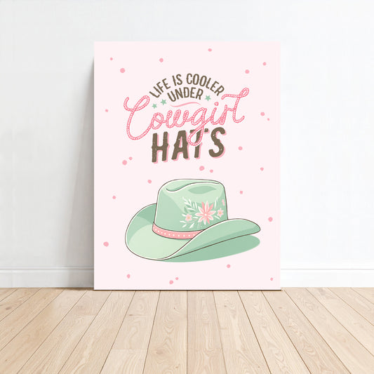 Cowgirl Hat Canvas