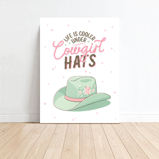 Cowgirl Hat Canvas