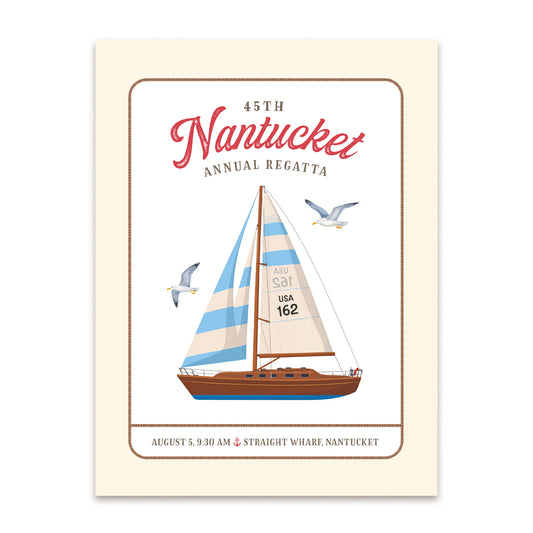 Nantucket Regatta Premium Paper Poster | Unframed