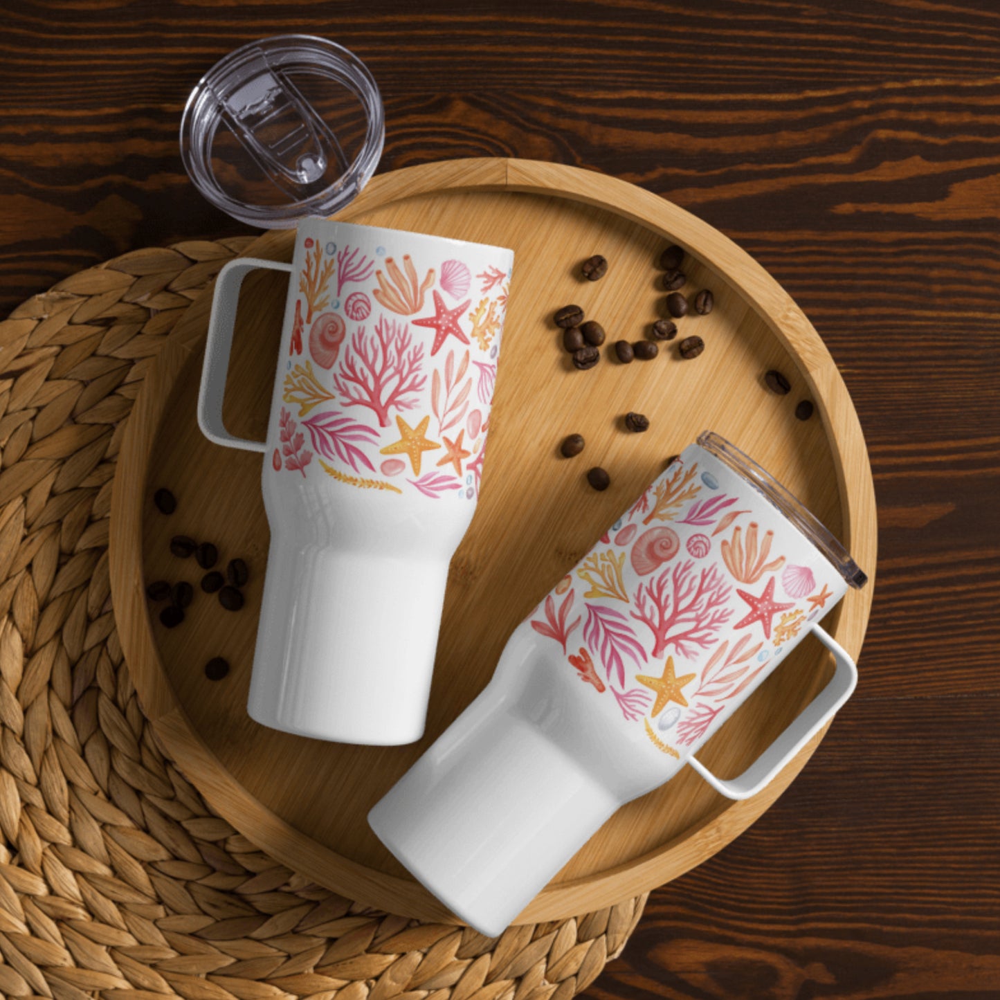Coral Travel Mug