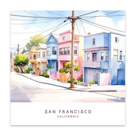 San Francisco Streets Premium Paper Poster | Unframed