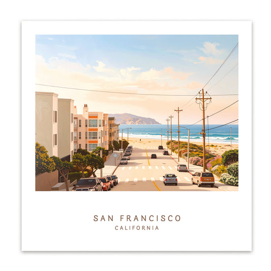 San Francisco Premium Paper Poster | Unframed